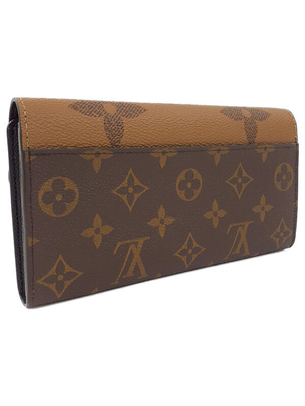 Louis Vuitton Giant Monogram fold Wallet Portefeuille Long Bi Sarah Brown